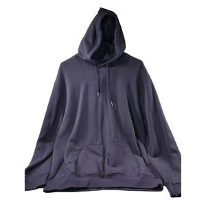 F&F Men's Navy Blue Hoodie Pullover Pocket Sweatshirt Size 2XL